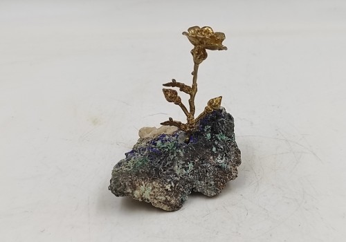 Διακοσμητικό τριαντάφυλλο με Αζουρίτη