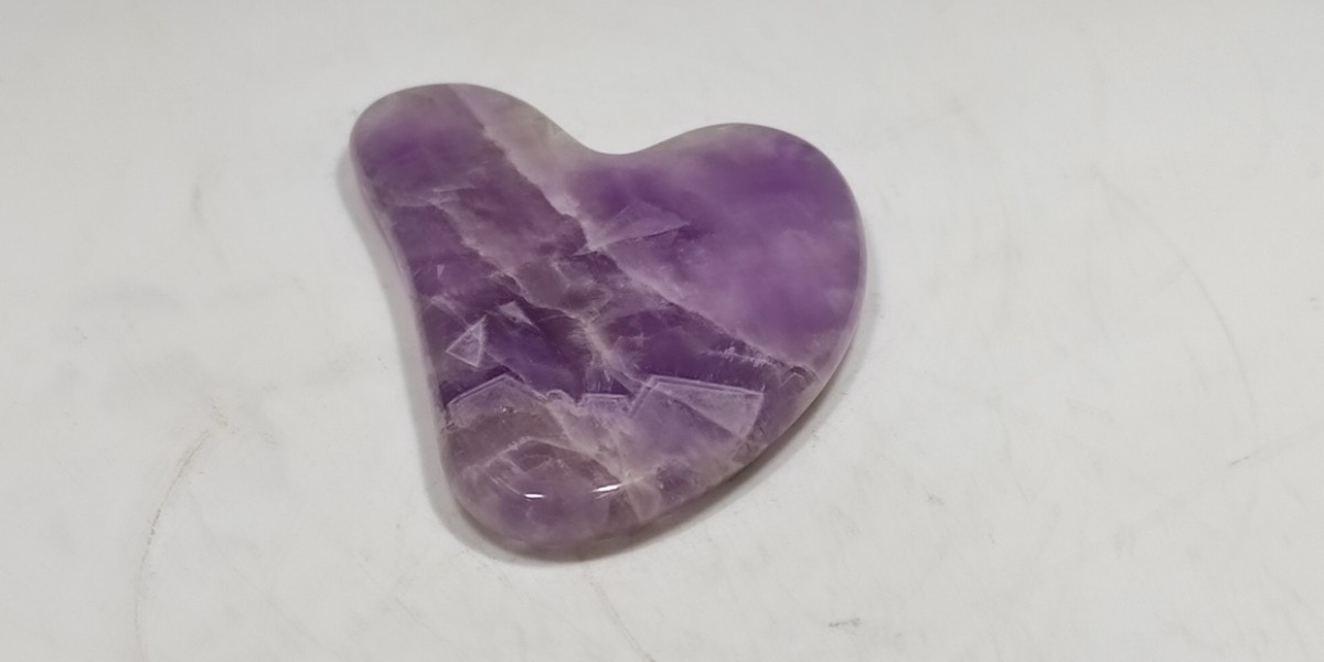 Gua Sha Αμέθυστου – Φυσικός Λίθος