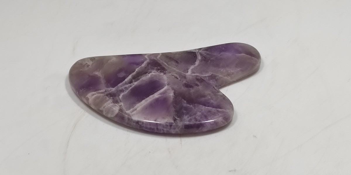 Gua Sha Αμέθυστου – Φυσικός Λίθος
