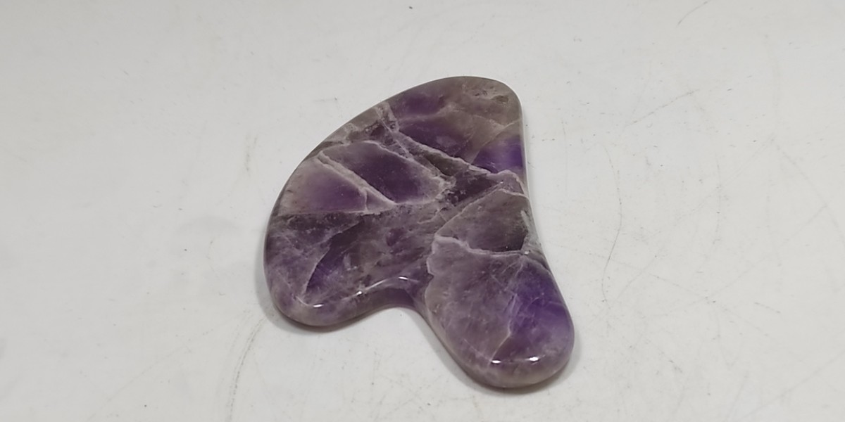 Gua Sha Αμέθυστου – Φυσικός Λίθος