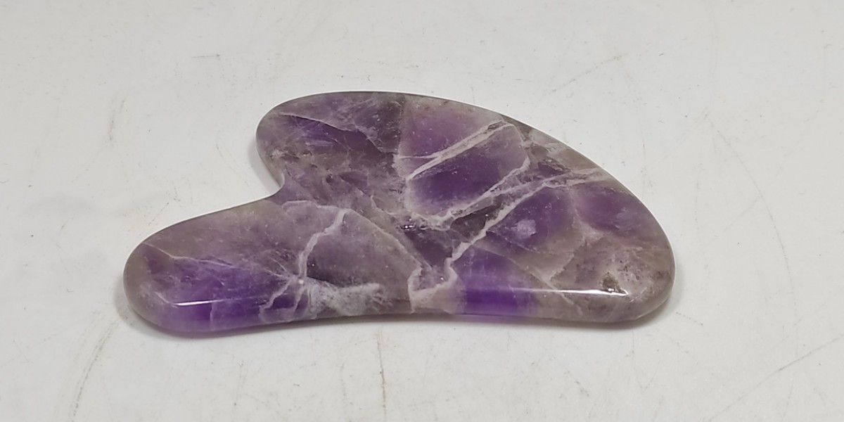 Gua Sha Αμέθυστου – Φυσικός Λίθος