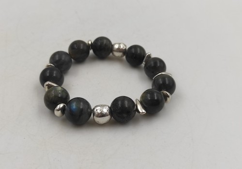 χειροποίητο βραχιόλι με Λαβραδορίτη