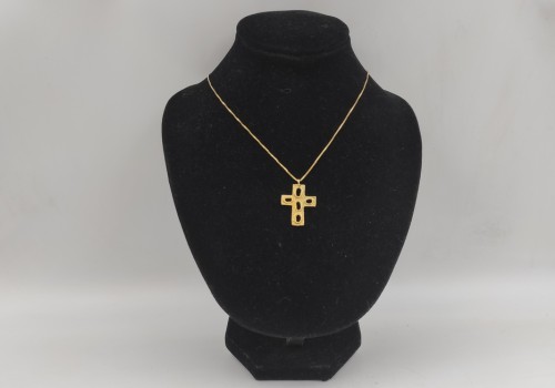 Χειροποίητο  επίχρυσο κολιέ από ασήμι 925 