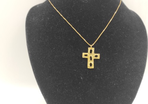 Χειροποίητο  επίχρυσο κολιέ από ασήμι 925 