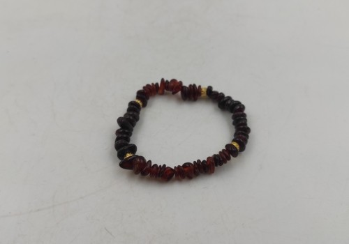 Xειροποίητο βραχιόλι από λάστιχο με Γρανάτη