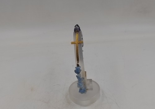 Xειροποίητο βραχιόλι από ατσάλι με Αχάτη