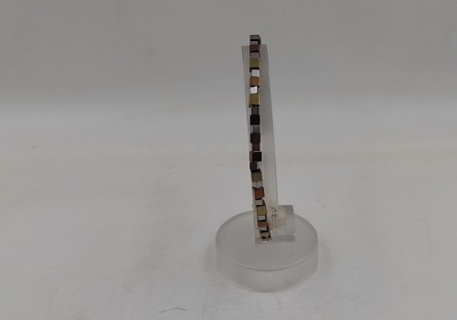 Xειροποίητο βραχιόλι από ατσάλι με Αιματίτη Xειροποίητο βραχιόλι από ατσάλι με Αιματίτη