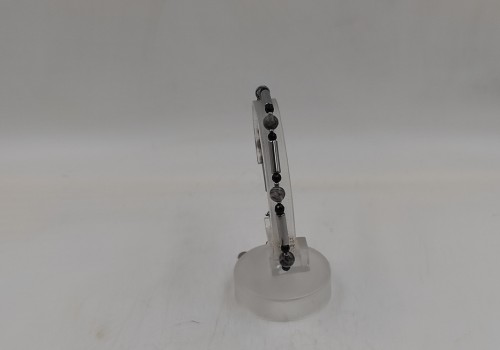 Xειροποίητο βραχιόλι από ατσάλι με Μάτι Αετού Τουρμαλίνη και Αιματίτη