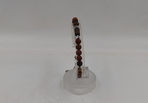 Xειροποίητο βραχιόλι από ατσάλι με Ίασπι εικονά Μάτι Τίγρη και Αιματίτη Xειροποίητο βραχιόλι από ατσάλι με Ίασπι εικονά Μάτι Τίγρη και Αιματίτη