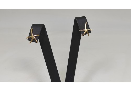 Χειροποίητα σκουλαρίκια από ασήμι 925 επιχρυσωμένο