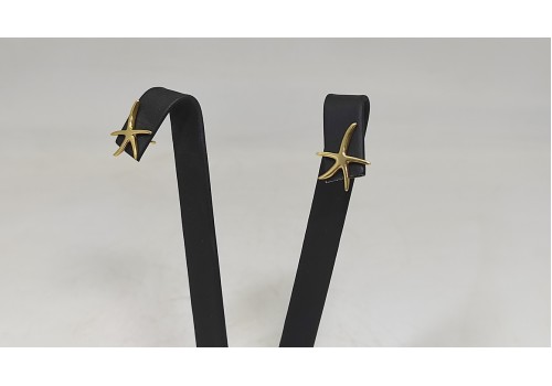 Χειροποίητα σκουλαρίκια από ασήμι 925 επιχρυσωμένο