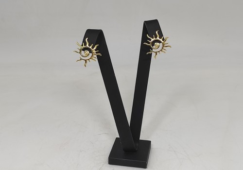 Χειροποίητα σκουλαρίκια από ασήμι 925 επιχρυσωμένο