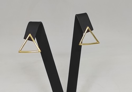 Χειροποίητα σκουλαρίκια από ασήμι 925 επιχρυσωμένο