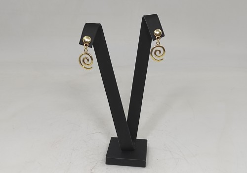 Χειροποίητα σκουλαρίκια από ασήμι 925 επιχρυσωμένο