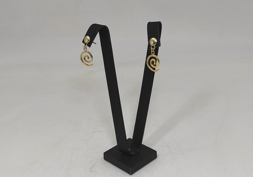 Χειροποίητα σκουλαρίκια από ασήμι 925 επιχρυσωμένο