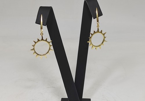 Χειροποίητα σκουλαρίκια από ασήμι 925 επιχρυσωμένο