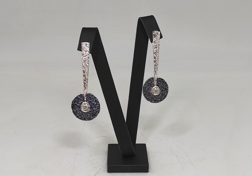 Χειροποίητα σκουλαρίκια από ασήμι 925 με Ζιργκον