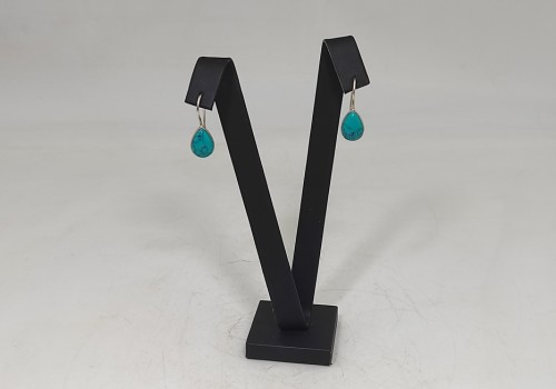 Χειροποίητα σκουλαρίκια από ασήμι 925 με Τιρκουάζ