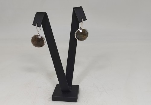 Χειροποίητα σκουλαρίκια από ασήμι 925 με Λαβραδορίτη