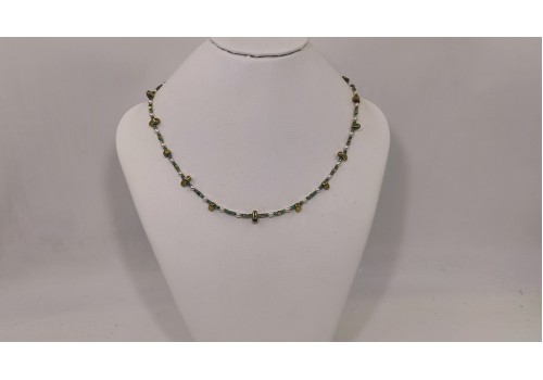 Κολιέ με Μαργαριτάρι, Αραγωνίτης & Αιματίτης