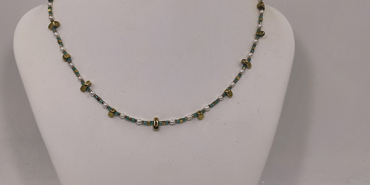 Κολιέ με Μαργαριτάρι, Αραγωνίτης & Αιματίτης Κολιέ με Μαργαριτάρι, Αραγωνίτης & Αιματίτης