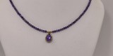 Κολιέ με Αμέθυστο – Επίχρυσο Ασήμι 925