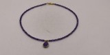 Κολιέ με Αμέθυστο – Επίχρυσο Ασήμι 925