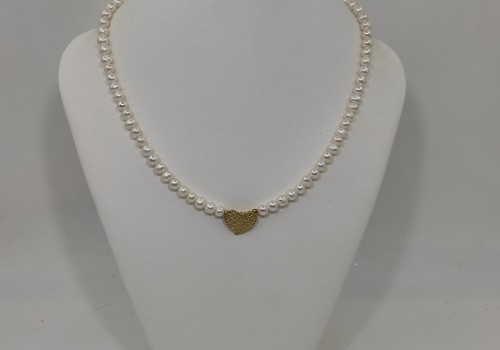 Κολιέ με Μαργαριτάρι – Επίχρυσο Ασήμι 925