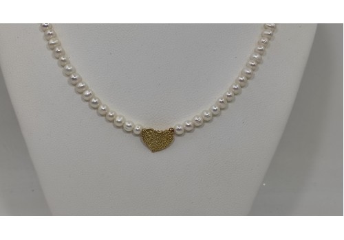 Κολιέ με Μαργαριτάρι – Επίχρυσο Ασήμι 925