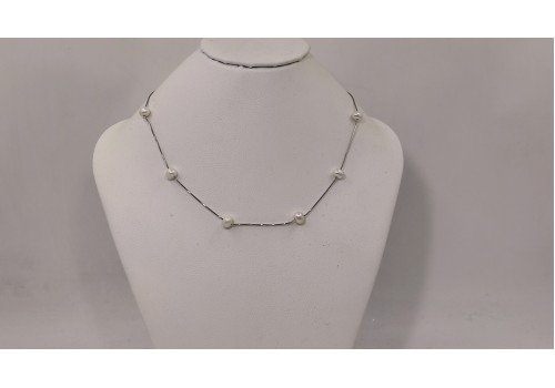 Κολιέ Επίχρυσο Ασήμι 925 με Mother of Pearl