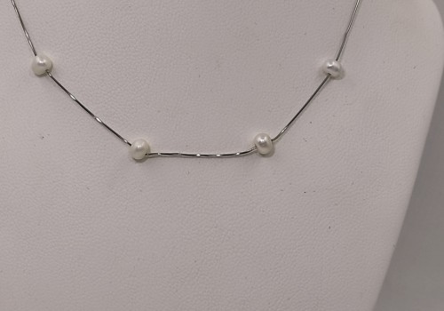 Κολιέ Επίχρυσο Ασήμι 925 με Mother of Pearl