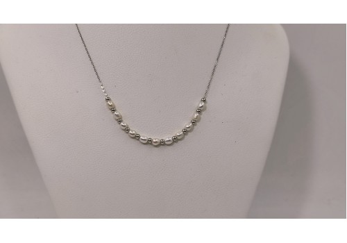 Κολιέ Επίχρυσο Ασήμι 925 με Mother of Pearl