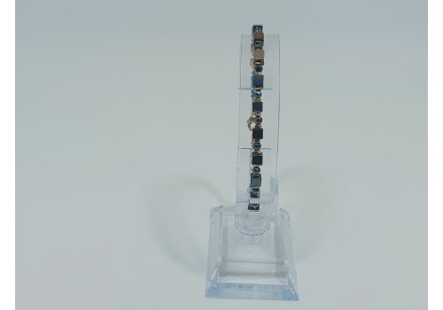 Βραχιόλι Ατσάλι με Αιματίτη