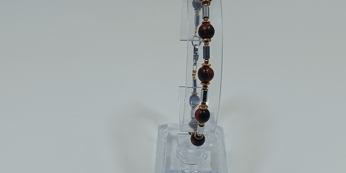 Βραχιόλι Ατσάλι με Μάτι Ταύρου και Αιματίτη Βραχιόλι Ατσάλι με Μάτι Ταύρου και Αιματίτη