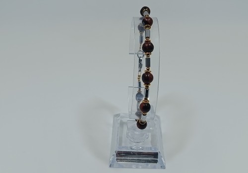 Βραχιόλι Ατσάλι με Μάτι Ταύρου και Αιματίτη