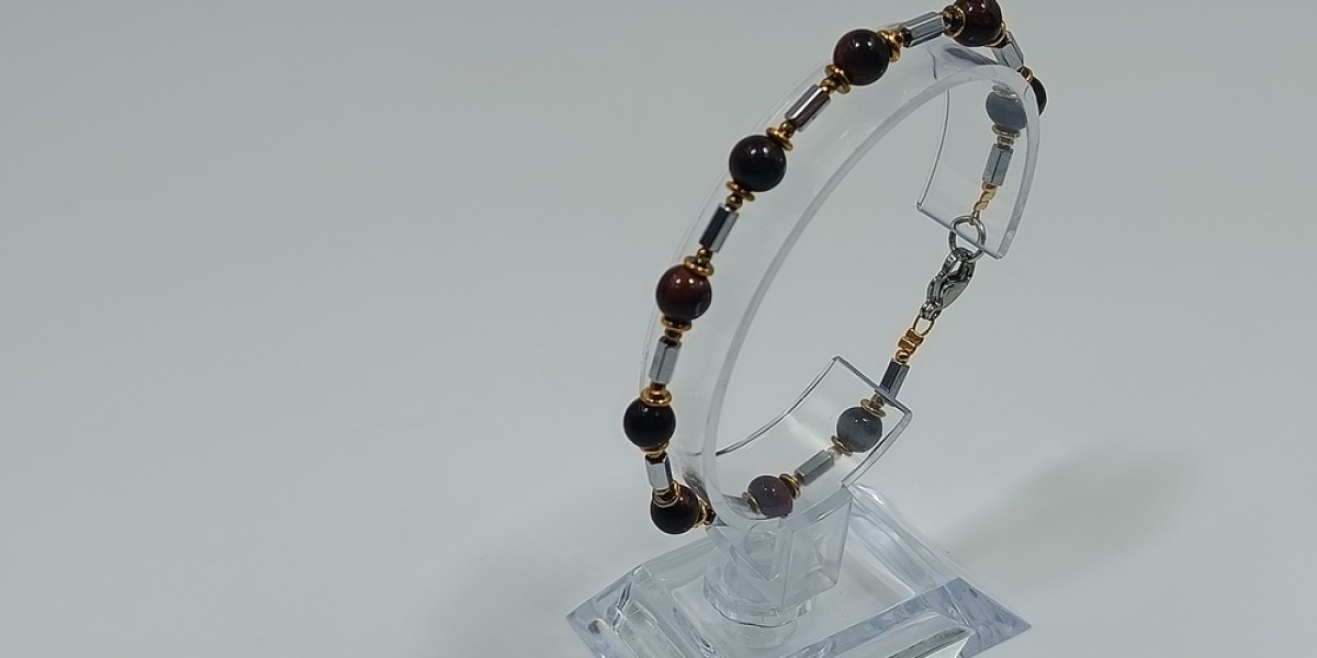 Βραχιόλι Ατσάλι με Μάτι Ταύρου και Αιματίτη Βραχιόλι Ατσάλι με Μάτι Ταύρου και Αιματίτη