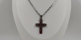 Ανδρικός Σταυρός από Ανοξείδωτο Ατσάλι – Ασημί