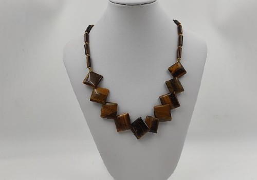 περιδαίριο από ασίμη με μάτι τίγρη και αιματίτη