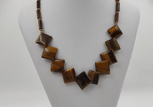 περιδαίριο από ασίμη με μάτι τίγρη και αιματίτη