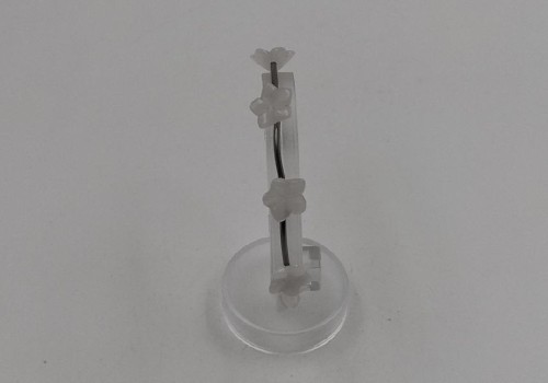 χειροποίητο βραχιόλι από ατσάλι με ζαντ