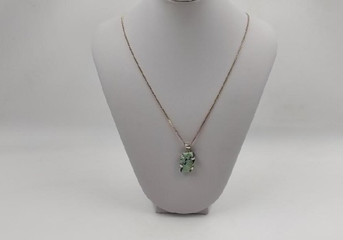 Χειροποίητο μενταγιόν από ασημί με γυψίτη