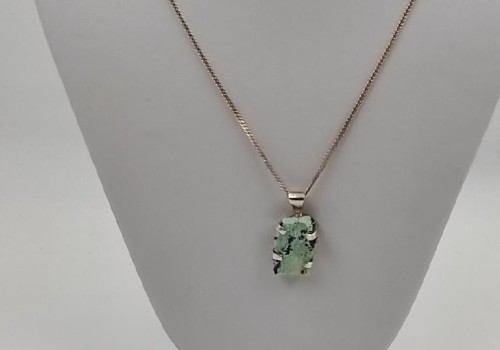 Χειροποίητο μενταγιόν από ασημί με γυψίτη