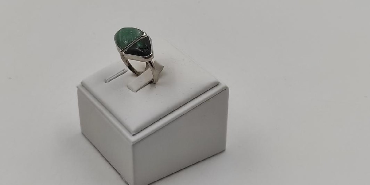 Χειροποίητο δαχτυλίδι από ασημί 925 με Μαλαχίτη και Φουξίτη