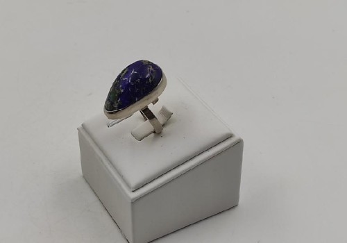 Χειροποίητο δαχτυλίδι από ασημί 925 με Αζουρομαλαχίτη