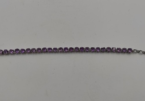 Βραχιόλι Ριβιέρα από ασημι 925 με Αμέθυστο