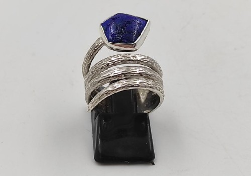 Χειροποίητο δαχτυλίδι από ασημί 925 με Αζουρίτη