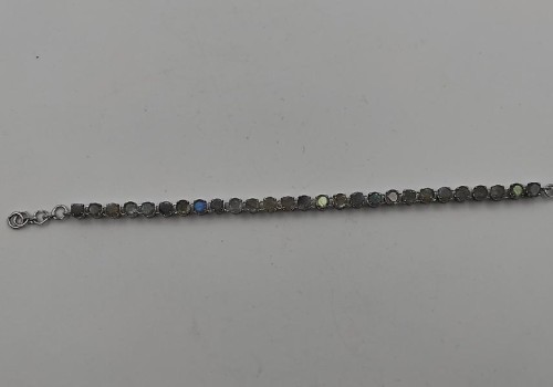 Βραχιόλι Ριβιέρα από ασημι 925 με Λαυραδορίτη Βραχιόλι Ριβιέρα από ασημι 925 με Λαυραδορίτη