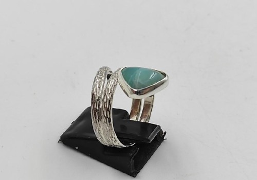 Χειροποίητο δαχτυλίδι από ασημί 925 με Σμιστονίτη Χειροποίητο δαχτυλίδι από ασημί 925 με Σμιστονίτη